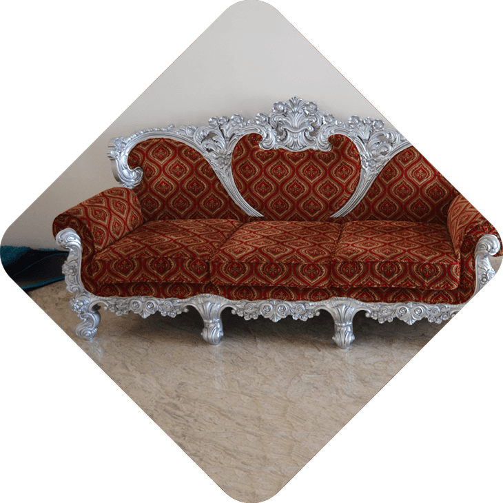 carved sofa set