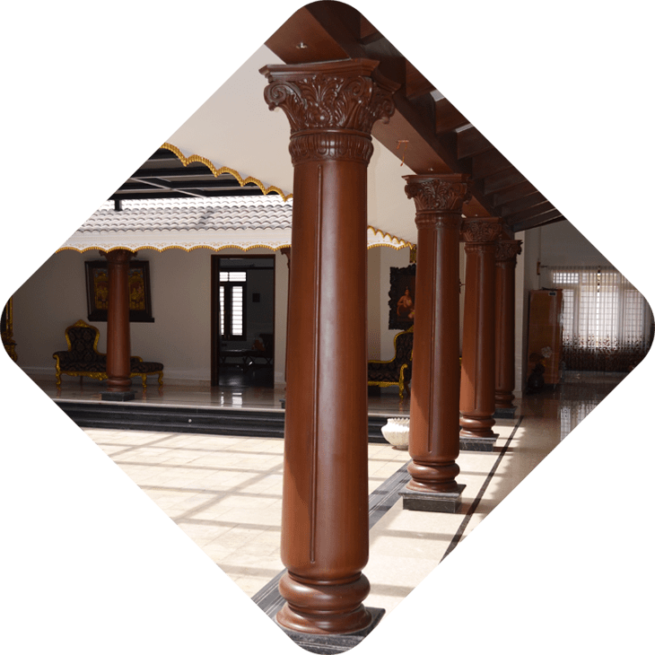 pillars and columns